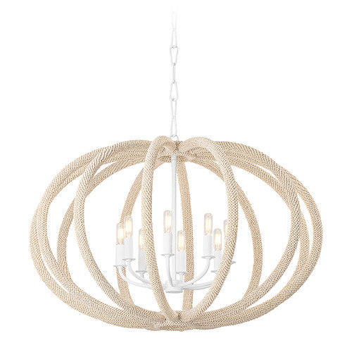 Hudson Valley Lighting Lewiston White Plaster LED Chandelier