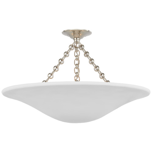 Mollino Polished Nickel Semi-Flush Light