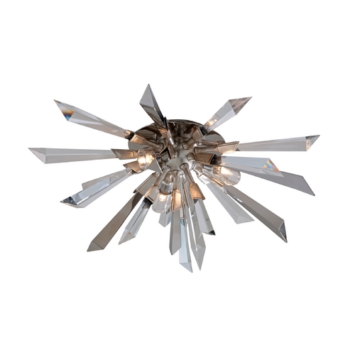 Corbett Lighting Inertia Flush Mount in Silver Leaf by Corbett Lighting 140-33