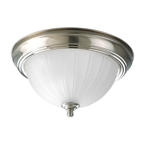 11.38-Inch Flush Mount in Brushed Nickel by Progress Lighting