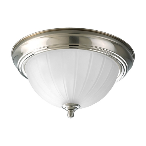 Progress Lighting 11.38-Inch Flush Mount in Brushed Nickel by Progress Lighting P3816-09