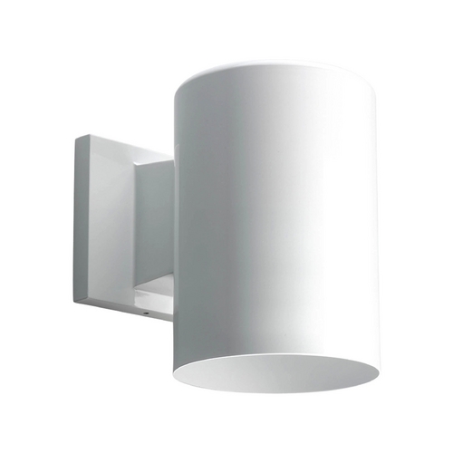 Cylinder White Outdoor Wall Light by Progress Lighting