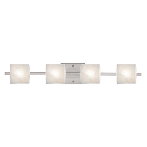 Besa Lighting Besa Lighting Paolo Satin Nickel LED Bathroom Light 4WS-7873GL-LED-SN