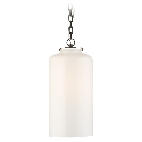 Thomas OBrien Katie Cylinder Pendant in Bronze by Visual Comfort Signature