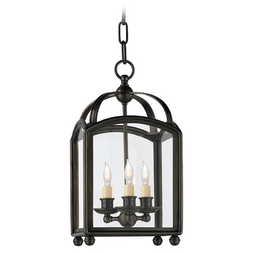 Visual Comfort Signature Collection E.F. Chapman Arch Top Mini Lantern in Bronze by Visual Comfort Signature CHC3420BZ