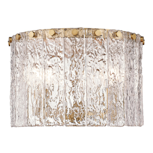 Glacier Modern Gold Flush Mount by Z-Lite
