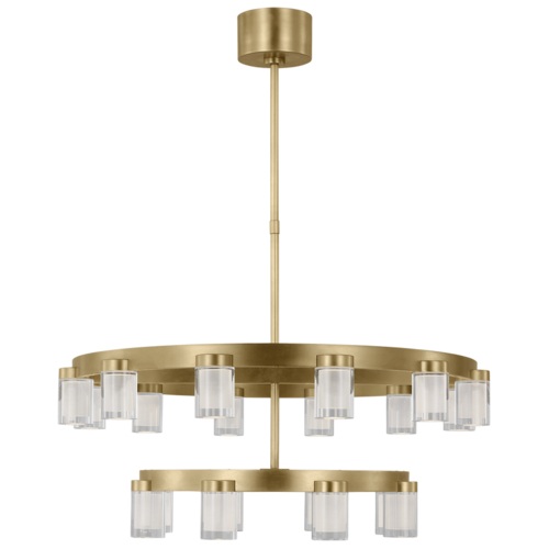 Visual Comfort Modern Collection Visual Comfort Modern Collection Esfera Natural Brass LED Chandelier KWCH19827NB