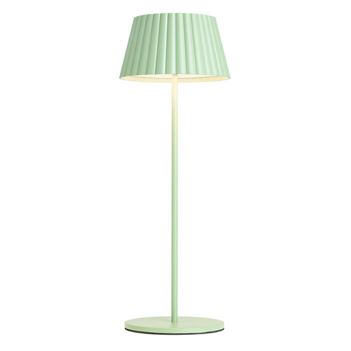 Kuzco Lighting Dario Sage Green LED Table Lamp with Empire Shade