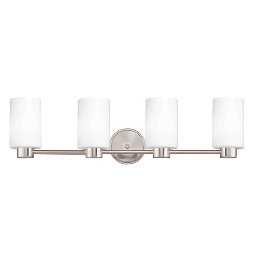 Design Classics Lighting Lighting Aon Fuse Satin Nickel Bathroom Light 1804-09 GL1028C