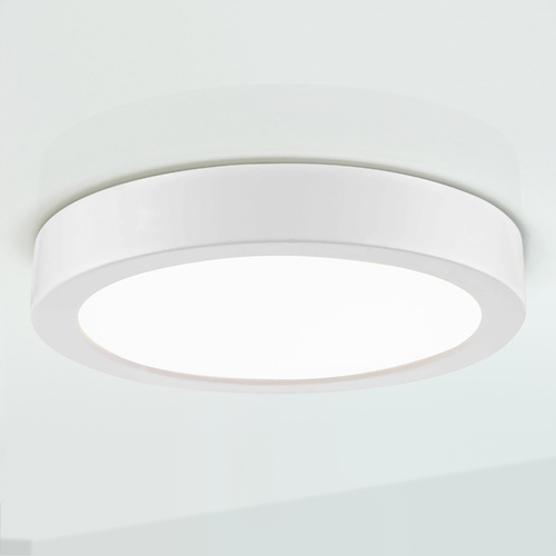 Design Classics Lighting Flat LED Light Surface Mount 6-Inch Round White 3000K 1077LM 6309-WH T16