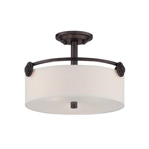 Designers Fountain Lighting Designers Fountain Gramercy Park Old English Bronze Semi-Flushmount Light 87111-OEB