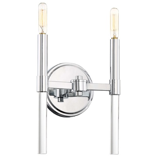 Pillar Chrome Sconce by Minka Lavery