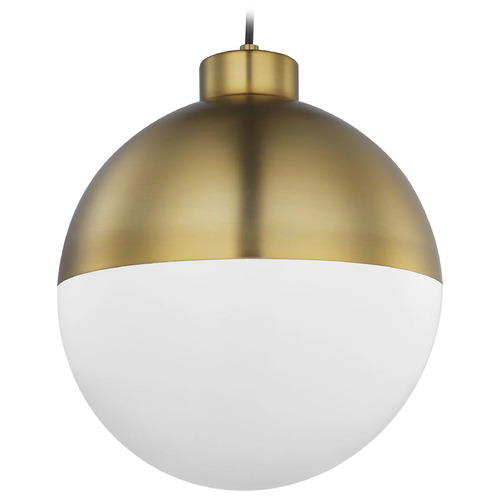 Progress Lighting Progress Lighting Globe LED Brushed Bronze LED Pendant Light with Globe Shade P500148-109-30