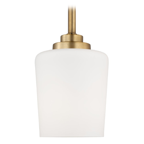 Generation Lighting Windom Satin Brass LED Mini Pendant by Generation Lighting 6102801EN3-848