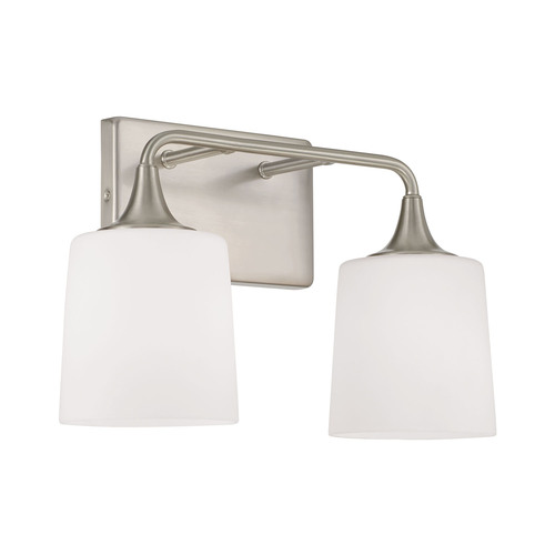 HomePlace by Capital Lighting Presley 2-Light Bath Light in Nickel by HomePlace by Capital Lighting 148921BN-541