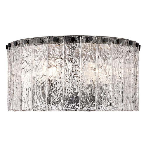 Glacier Matte Black Flush Mount by Z-Lite