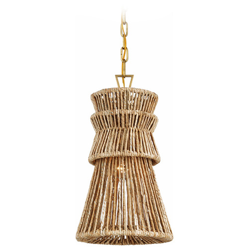 Chapman & Myers Antigua 10-Inch Pendant in Brass by VC Signature
