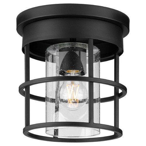 Progress Lighting Progress Lighting Atwell 1-Light Matte Black Semi-Flush Mount P350236-31M