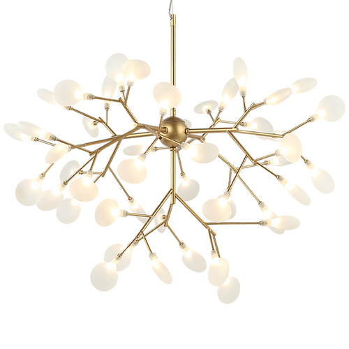 Hydragea Bloom Gold LED Pendant by Matteo Lighting
