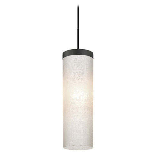 Besa Lighting Friz Black LED Mini-Pendant Light with Cylindrical Shade