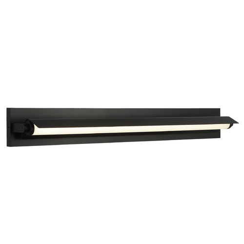 Matteo Lighting Finneas Black LED Vertical Bathroom Light
