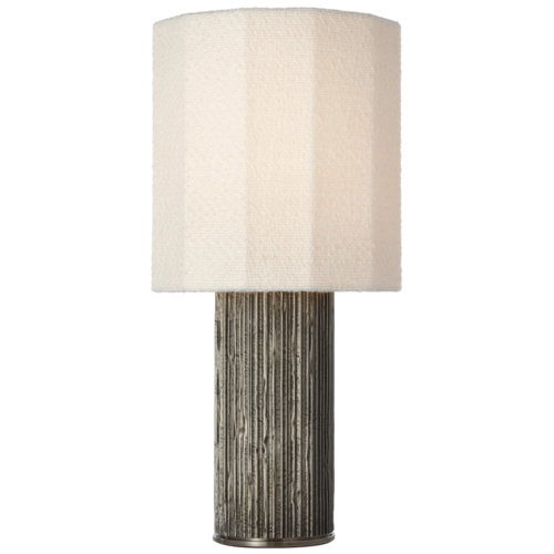 Fumar 24-In Table Lamp in Ridged Graphite by Visual Comfort Signature
