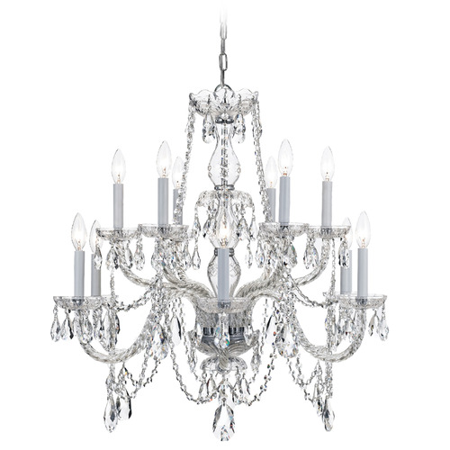 Crystorama Lighting Traditional Crystal Polished Chrome Crystal Chandelier