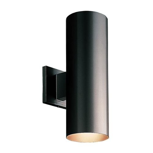 Cylinder Black Outdoor Wall Light by Progress Lighting