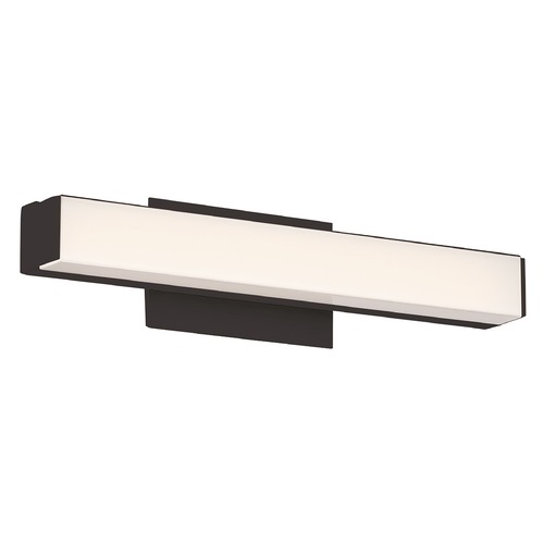 WAC Lighting Brink Brushed Black LED Bathroom Light by WAC Lighting WS-77612-30-BK