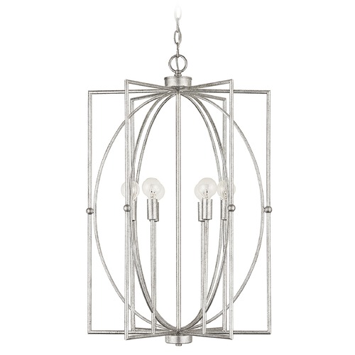 Oran 6-Light Antique Silver Pendant by Capital Lighting