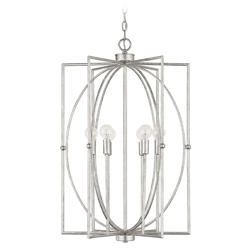 Capital Lighting Oran 6-Light Antique Silver Pendant by Capital Lighting 537961AS