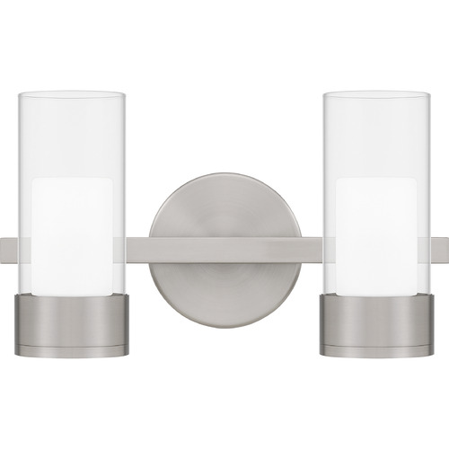 Quoizel Lighting Logan Bathroom Light in Brushed Nickel by Quoizel Lighting PCLOG8614BN