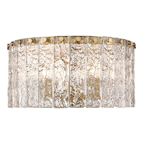 Glacier Modern Gold Flush Mount by Z-Lite