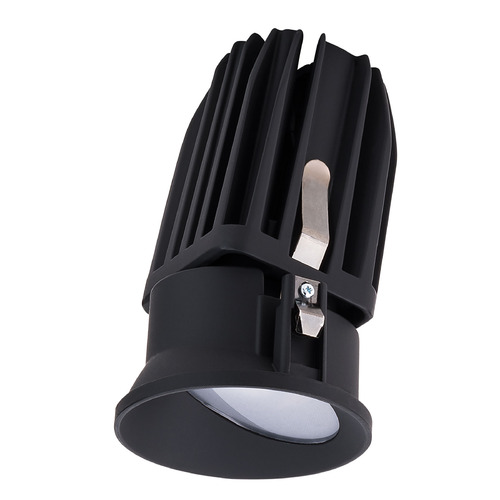WAC Lighting 2-Inch FQ Downlights Black LED Recessed Trim by WAC Lighting R2FRWL-935-BK