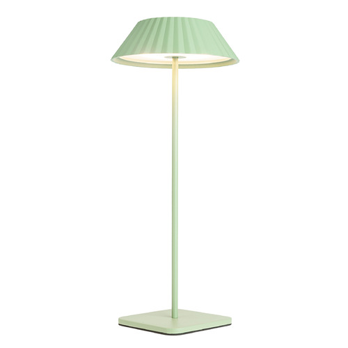 Kuzco Lighting Pela Sage Green LED Table Lamp with Empire Shade