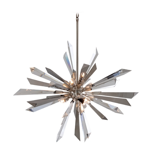 Corbett Lighting Inertia Pendant in Silver Leaf by Corbett Lighting 140-47