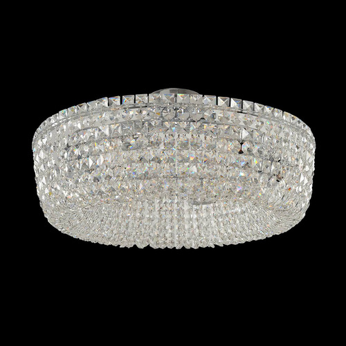 Allegri Crystal Cesano Polished Chrome Semi-Flushmount Light