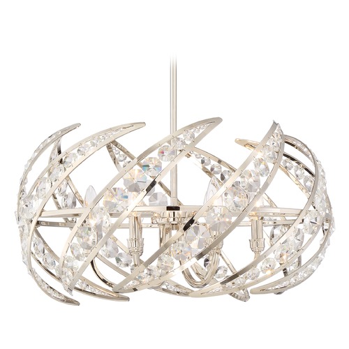 Crescent Polished Nickel Pendant by Quoizel Lighting