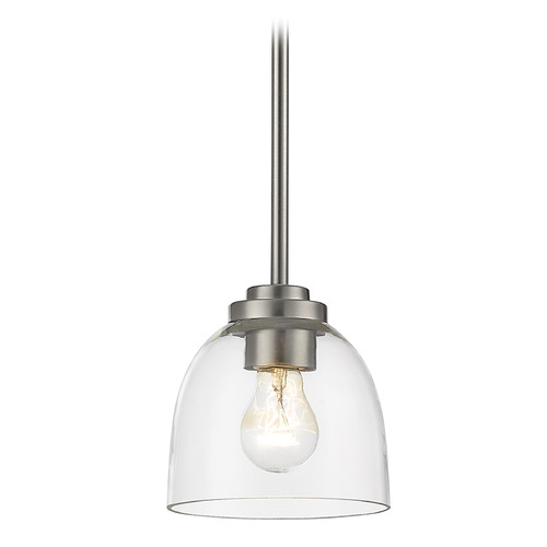 Ashton Brushed Nickel Mini Pendant by Z-Lite