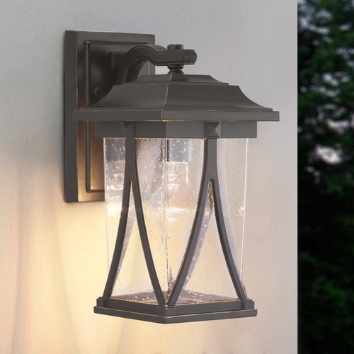 Abbott Small Antique Bronze Outdoor Wall Light by Progress Lighting