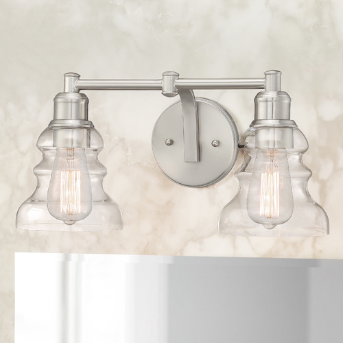 Waterbury Brushed Nickel Bathroom Light by Minka Lavery