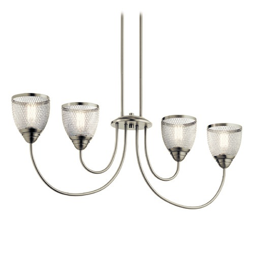 Kichler Lighting Voclain 42-Inch Brushed Nickel Linear Chandelier by Kichler Lighting 52273NI