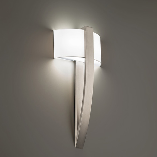 Modern Forms by WAC Lighting Curvana Brushed Nickel LED Sconce by Modern Forms WS-60120-BN