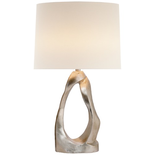 Visual Comfort Signature Collection Aerin Cannes Table Lamp in Burnished Silver Leaf by Visual Comfort Signature ARN3100BSLL