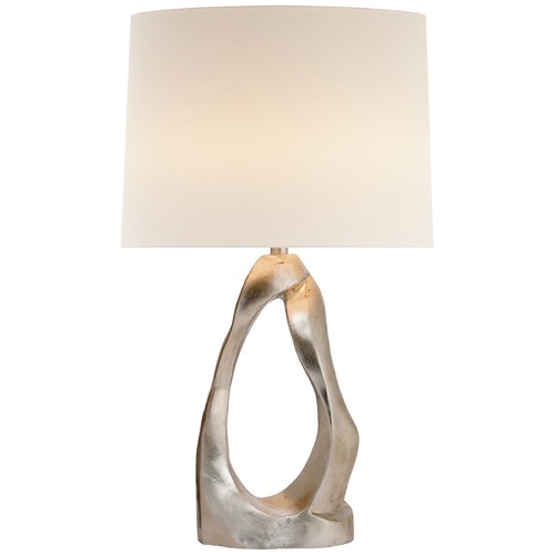 Aerin Cannes Table Lamp in Burnished Silver Leaf by Visual Comfort Signature
