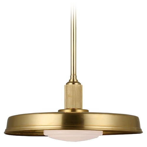 Visual Comfort Signature Collection Chapman & Myers Ruhlmann 18-Inch Pendant in Brass by Visual Comfort Signature CHC5301ABWG