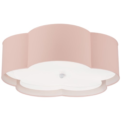 Kate Spade New York Bryce Flush Mount in Pink by Visual Comfort Signature