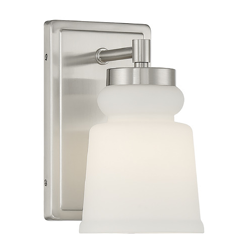 Meridian 8.5-Inch Wall Sconce in Brushed Nickel by Meridian M90073BN