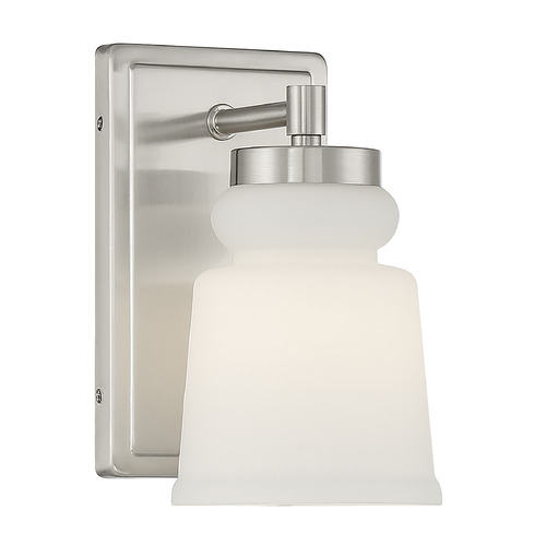 8.5-Inch Wall Sconce in Brushed Nickel by Meridian