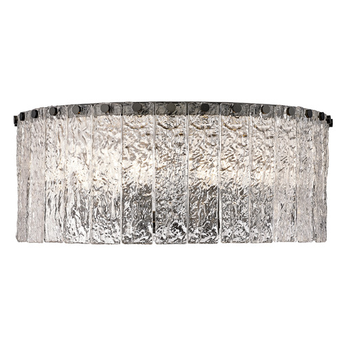 Glacier Matte Black Flush Mount by Z-Lite